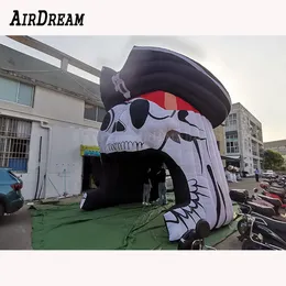 3.5mL x4.5mW x6mH (11.5x15x20ft) Cartoon character entrance inflatable pirate captain tunnel for event arch decoration