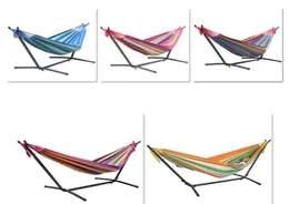 Polyester Outdoor Portable Hammock Set with Stand Colorful Hammocks Outdoor Furniture Whole2294118