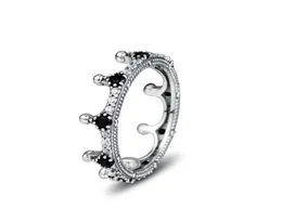 Compatível com anel de jóias Anel de jóias Silver Enchanted Rings Crown com CZ 925 Sterling Silver Jewelry DIY inteiro para Women20271528872158