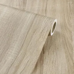 Tapeten Holzkorn Aufkleber für Garderobe Tisch Möbel wasserdichte selbstklebende Tapete Home Roll mit 10 Metern