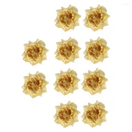 Декоративные цветы искусственная роза Цветок ложный украшение твердые цвета фальшивый шелковый украшение цветочное венок для свадьбы