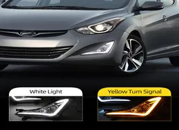 Hyundai Elantra Avante için 2pcs 2014 2015 LED DRL Gündüz Çalışan Işık Günışığı Sürüş Işık Lamba Çerçevesi Sis Light9647695