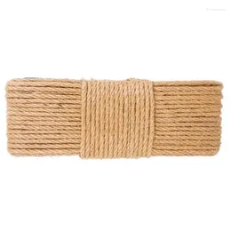 Dog Apparel 50M 6mm Jute Rope Decorative Sisal Thick And Thin Handmade Diy Cat Claw