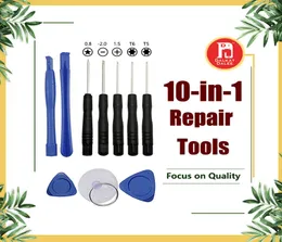 10 in 1 Öffnungswerkzeug Kit Pry Reparaturwerkzeug mit Schraubendrehern Ersatzwerkzeug für iPhone Samsung Galaxy S4 Sony Blackberry2973337