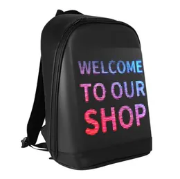 Smart Led Backpack Gadgets Fashion Waterproof WiFi Version Outdoor Advertising Walking Billboard LED Bag3885305