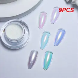 Bottiglie di stoccaggio 9pcs 3G 5Gtrasparent Mini Glass Cream Bottle cosmetica Cleor Clear Travel Contenitore con coperchio nero