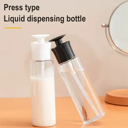 Garrafas de armazenamento 1pc 300ml Líquido Push Push Down Pump Dispenser Bottle One-Touch Bottle Empty for Dish Soap Body Wash Polishiship Remover de maquiagem