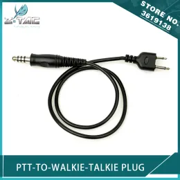 Accessoires Ztaktische taktische elektronische PTT -Draht Ptttowalkietalkie Plug für Z4OPS Classic Ptt Airsoft Military Hunting Headset