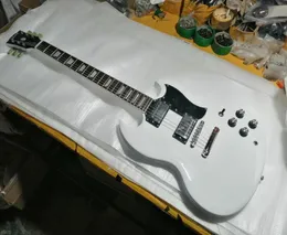 High Quality Factory Guitar Double Cutaway SG Standard in Cream White Electric Guitar 2 Pickups5908153
