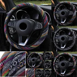 2024 2024 Universal Care Steering Wheel Cover Cover Ethnic Car Accessories 37-38cm Auto Decoration Coverings