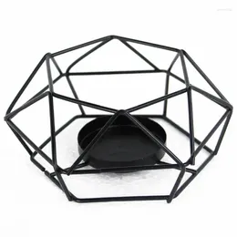 Portacandele supporto black metal geometrico Candlestick Nordic Minimalist Style per decorazioni per la casa Candelabra Candelabra GZT003