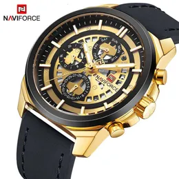 Naviforce Wristwatches Brand Luxury Men Quartz Wrist Watches Mens Quartz Data de 24 horas Relógio masculino Esportes de água Relógio Relogio Masculin2943 Alta qualidade