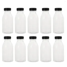 Su Şişeleri 10 PCS 300ml Çok Function Suyu Süt Sızdır Dışı Taşınabilir İçecek Plastik Boş Yeniden Kullanılabilir
