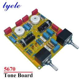 مكبرات الصوت Baxandall type 5670 أنبوب نغمة لوحة منخفضة تشويه 27 نوع الجهد preamp لوحة Hifi Amplifier DIY Amplifier Audio