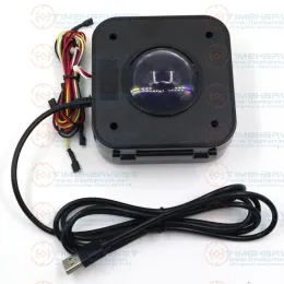 Spel Ny ankomst USB Arcade Game Trackball Mouse upplyst LED -runda 4,5 cm Boll USB -kontakt med skruvar för Mame Raspberry Pi PC