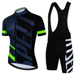 2024 Pro Team Cycling Jersey Set Summer Cycling Clothing MTB Bike Older Униформа Maillot Ropa Ciclismo Man Cycling Bicycle Cust 240407