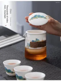 Tee -Sets Ceramic Express Cup Tragbare Reise im Freien Tee -Set im Freien
