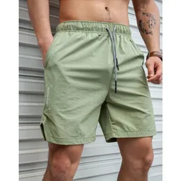 Homens shorts leves calças curtas finas, executando shorts de fitness masculinos ginástica use shorts de cordão de secagem rápida 240412