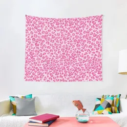 Wandteppiche Pink Leopard Printapestry Dekorative Wand Wandteppich ästhetische Dekoration Dinge, um den Raum zu dekorieren