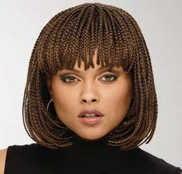 Fashion Braid Wig Womens Hair Short Bob Hair Wig Full Synthetic Hair Box Braid Wig8774057