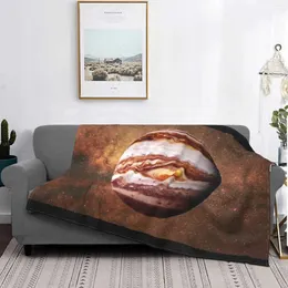 Coperte Planet Jupiter e The Stars of Galaxy Four Seasons comode Calda Trovatura calda coperta 3D Astronomia artistica Celestial