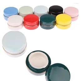 Storage Bottles 5ml Cream Jar Empty Ceramic Cosmetic Makeup Pots Eyeshadow Lip Container Blush Box Vintage