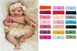 Bandas de cabeceira bebê Bohemian Children Band Baby Bow Bond Hair Band Solid Color Hair Band 614850715