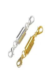 Neuerste silbergold plattierte Magnetmagnet Halskette Verschlüsse zylinderförmige Verschlüsse für Halskette Armband Schmuck DIY 319C39182047