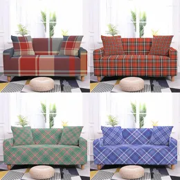 Stuhlabdeckungen Streifen Plaid -Drucksofa Deckung Moderne geometrische Muster -Couch für Wohnzimmer Dekor entfernbare Schlupfschutzschutzschutz