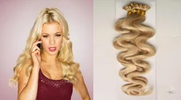 Bionda brasiliana Wave del corpo Virgin Hair U Tip Hair Extensions 100 ciocche da 100 g remy pre -ledete Capsule di cheratina Hair7546924
