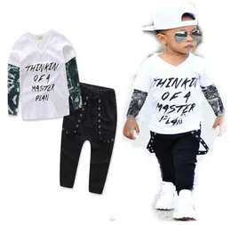 INS Kids Outfits Boys Cottle Partle Toppants 2pcsset Baby Suits 3 стиля C21927387527