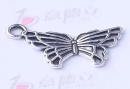 Butterfly Pendant Fit -armband eller halsband retro antik silverbronze charms diy smycken 500 pcslot 3006Z9741180
