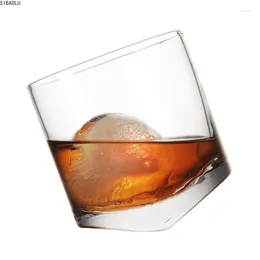 Vinglas Creative Shake Whisky Rocking Glass Tumbler Beer Mug Cocktail Bar 10 oz Brandy Snifters Verre