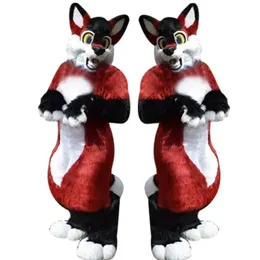 2024 Sprzedaż gorąca Halloween Husky Dog Fox Cartoon Mascot Costumes Hallowen Actions Promocja Kostiumów świątecznych