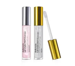 Lip Gloss 2pcs Voluming Voluming Lips Plumper إصلاح تقليل قناع الخطوط الدقيقة منذ فترة طويلة رعاية مرطب الزيت مثير Plump Serum3758446