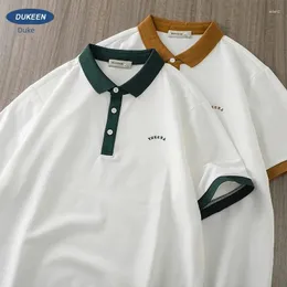 Polos masculinos en americanos contrastantes camisa colorida de retalhos