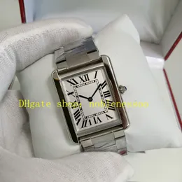 Prawdziwe zdjęcie z oryginalnym pudełkiem dama zegarek 27 mm WSTA0052 Srebrny rzymski kwarc kwarcowy Bransoletka ze stali nierdzewnej Sukiej Dift Damowe zegarki damskie