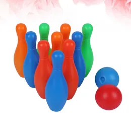 Kids Bowling Set 10pcs 14CM Bowling 2pcs Bowling Balls Sports Bowling Games for Home Kindergarten