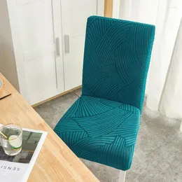 Chair Covers 1pcs Jacquard Cover Polyester Fiber High Elastic Stool El Restaurant Household Antifouling