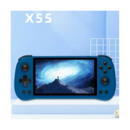 Accessories For POWKIDDY X55 Retro Game Console 16G+64G RK3566 5.5 INCH 1280X720 IPS Screen OpenSource Linux Handheld Video Console