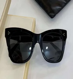 Black Square Cat Eye Sunglasses Grey Lens S004 Women Design Sunglasses Sonnenbrille des lunettes de soleil New with box2766518