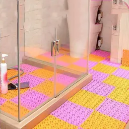 Коврики для ванн DIY без скольжения коврик без сплайсинга ванная комната Candy Color Love Deap Drain Carpet