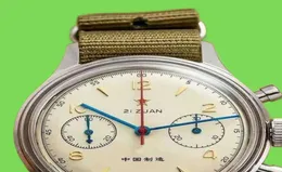 Zegarek na nadgarstek moda 38 mm Seagull 1963 Men Chronograph Watches Sapphire Mechanical ST1901 Ruch Pilot Mens Gooseneck Watch 40mm9864390
