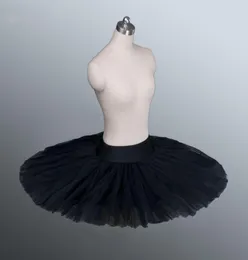 Firma Tulle Black Professional Yarım Bale Tutu Profesyonel Bale Tutus Göz Kepçe Uygulaması Prova Tabağı Bale Yarım Tutus CX209412911