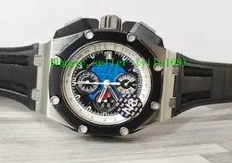 N8 Factory Luxury Vendita di qualità da uomo orologio da uomo 44mm 26078ro Bande in pelle nera VK Quartz cronografo da lavoro da uomo watch watche8485909