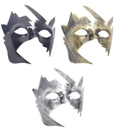 Halloween Whole Men Burnished Antique Srebrne złoto Venetian Mardi Gras Masquerade Party Ball Mask Men Man Masquerade Mask
