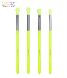 Docolor Makeup Brushes Set 4pcs Eye Shadow Blending Eyeliner Eyelash Eyebrow Make up Brushes Professional Eyeshadow Neon Brush Q055247032