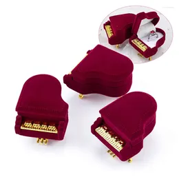 Caschetti per gioielli 1 pezzo 1 pezzo unica in velluto in velluto anello nuziale Porta del regalo per gioiello per gli orecchini display bracciale