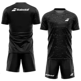 Mens Tennis Training Roupas de verão Externo de roupas esportivas badminton tshirt casual ock manga curta