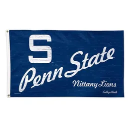 Penn State University Throwback Vintage 3x5 College Flag 3x5ft Outdoor- oder Indoor Club Digital Druckbanner und Flaggen Whole6761461